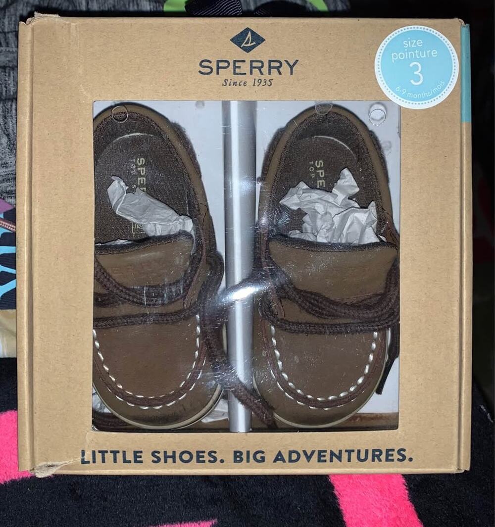 NWT! Sperry Intrepid Crib Shoes Size 3 M